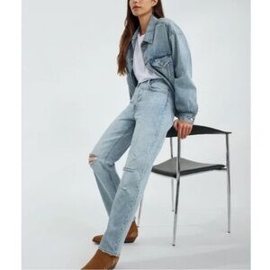 Aritzia Denim Forum The Joni High Rise Loose  32l